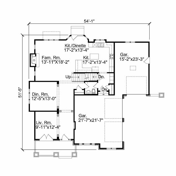 Olsonplans.com Plan #260588 Main Floor Layout [total Square Footage:2782]